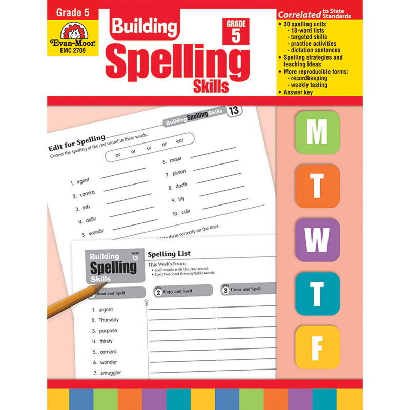 Evan-Moor Building Spelling Skills, Grade 5