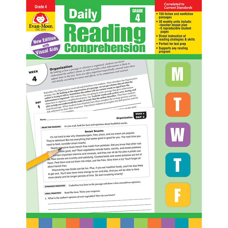Evan-Moor Daily Reading Comprehension, Grade 4