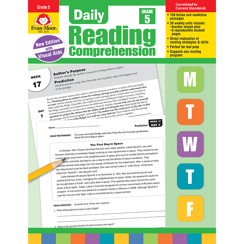 Evan-Moor Daily Reading Comprehension, Grade 5