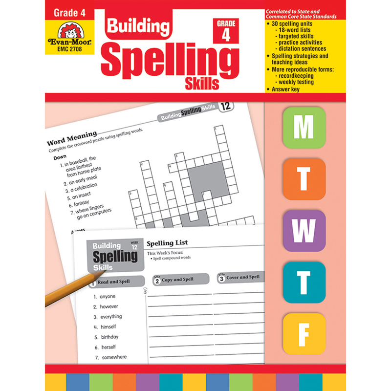 Evan-Moor Building Spelling Skills, Grade 4